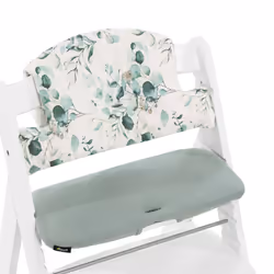 Hauck Highchair Pad Select, Coussin de chaise haute, Vert, Blanc, Coton, Motif, Chaise haute traditionnelle, 5 points