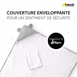 Hauck Snuggle N Dream Couverture pour bébé Gris, Blanc 80 x 80 cm Garçon/Fille