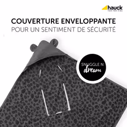 Hauck Snuggle N Dream Couverture pour bébé Noir, Gris 80 x 80 cm Garçon/Fille