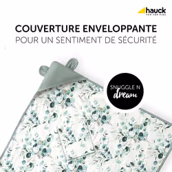 Hauck Snuggle N Dream Couverture pour bébé Vert, Couleur menthe, Blanc 80 x 80 cm Garçon/Fille