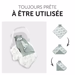 Hauck Snuggle N Dream Couverture pour bébé Vert, Couleur menthe, Blanc 80 x 80 cm Garçon/Fille - Vue supplémentaire 4