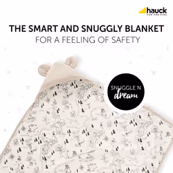 Hauck Snuggle N Dream Couverture pour bébé Beige, Noir, Blanc 80 x 80 cm Garçon/Fille
