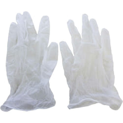 HP Autozubehör 10017 gants d'examens médicaux Transparent, Blanc 4 pièce(s)