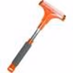 Grattoir pare-brise - HP Autozubehör - Deluxe - Lame en polycarbonate - Poignée souple - Couleur orange et gris