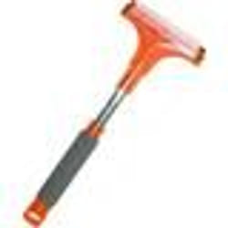 Grattoir pare-brise - HP Autozubehör - Deluxe - Lame en polycarbonate - Poignée souple - Couleur orange et gris