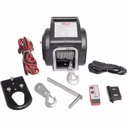 Treuil à câble HP Autozubehör 20605 Force de traction (en roulant)=6800 kg commande filaire télécommande sans fil