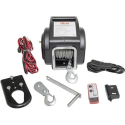 Treuil à câble HP Autozubehör 20605 Force de traction (en roulant)=6800 kg commande filaire télécommande sans fil