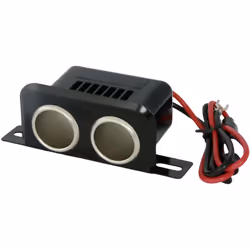 enquête Boîtier en métal, Pour montage sur ou sous-construction description Avec insert en céramique, fusible 10 amp et câble ...