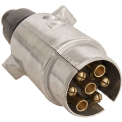 Hp Autozubehör - 28430 Prise mâle pour remorque [prise femelle 7 pôles - prise mâle 7 pôles] aluminium