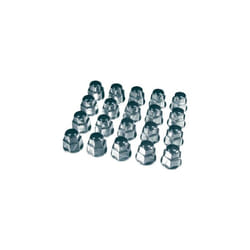 Hp Autozubehör - lot de capuchons chromés plastique pour écrous de roue 17 mm (20 pièces) 82.712