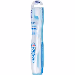 meridol CH01412A, Brosse à dents, Adulte, Bleu, Blanc, Doux, 1 pièce(s), Ampoule