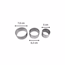 Lot de 3 emporte-pièces ronds et cannelés Zenker Emporte-pièces - Vue supplémentaire 2