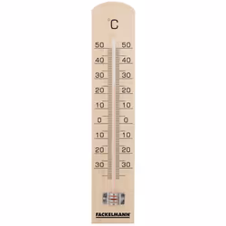 Thermomètre intérieur et extérieur en bois Fackelmann Tecno