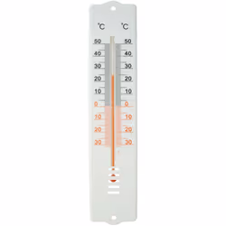 Fackelmann 16366, Thermomètre liquide, Intérieure, Blanc, Plastique, Mur, Rectangulaire