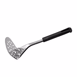 Fackelmann 24399, Presse-purée traditionnel, Noir, Acier inoxydable, Acier inoxydable, Trou d'accroche, 1 pièce(s), 240 mm