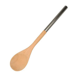 Cuillère en bois manche inox 34 cm Fackelmann Boissellerie