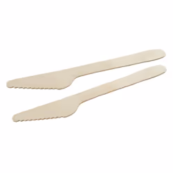 Lot de 30 couteaux en bois jetables Fackelmann Move