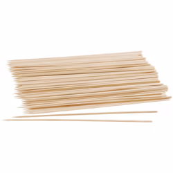 Lot de 50 piques en bois pour brochettes de 25 cm Fackelmann Nature