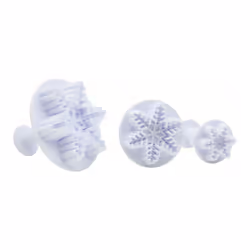 Lot de 3 emporte-pièces de Noël pour pâte à sucre motif flocon de neige Zenker Emporte-pièces
