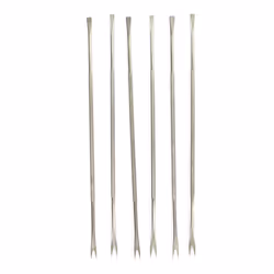 Lot de 6 fourchettes à crustacé en acier inoxydable 18,5 cm Fackelmann