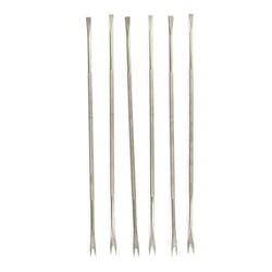 Lot de 6 fourchettes à crustacé en acier inoxydable 18,5 cm Fackelmann