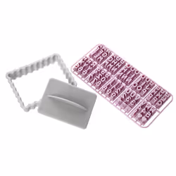 Tampon alphabet pour biscuit Zenker Smart Pastry