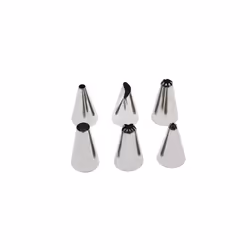 Lot de 6 douilles à pâtisserie en inox petit modèle Zenker Smart Pastry