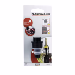 Fackelmann 49605 bouchon de bouteilles et de carafes Noir, Blanc