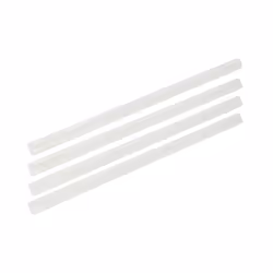 Lot de 8 pailles transparentes et réemployables en plastique 20 cm Fackelmann Bar Concept