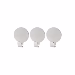Lot de 3 crochet adhésifs ronds Fackelmann Tecno