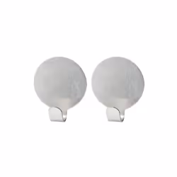Lot de 2 crochet adhésifs ronds Fackelmann Tecno