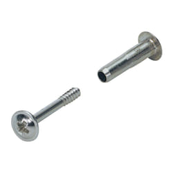 Hettich - Lot De 4 Vis D'Assemblage Acier Nickelé L.50 Mm