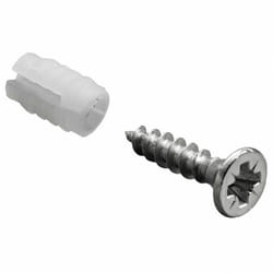 Hettich - Lot de 40 manchons à expansion plastique brut l.12.5 mm