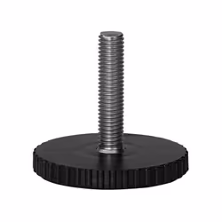 Forme : Rond Matière principale : Acier Couleur : Noir Diamètre (en mm) : 10 Charge supportée par pied (en kg) : 50 Fixation  ...
