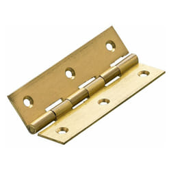 Hettich - Lot De 2 Charnières Universelles Laiton Pour Meuble, L.100 x L.50 Mm