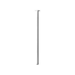 Hettich - Pied De Table Cylindrique Fixe Acier Époxy Blanc, 80 Cm
