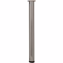 Pour table haute. Capacité de charge 75 Kg. Réglable en hauteure jusqu'à 73 cm Couleur du pied: Gris Hauteur (en cm): De 70 à ...