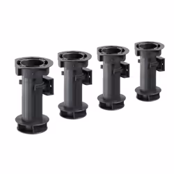 Avec clips de fixation pour plinthe. Réglable en hauteur jusqu'à 170 mm Couleur du pied: Noir Hauteur (en cm): 15 Hauteur max ...