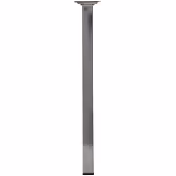Avec patin plastique fileté M10. Platine 60 x 60 mm. Section 25 x 25 mm Couleur du pied: Gris Hauteur (en cm): 40 Hauteur max ...