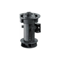 HETTICH Lot de 4 pieds plastique noirs à visser, D.25mm, H.100 mm