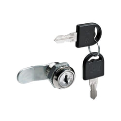 Serrure de meuble acier à encastrer HETTICH de 17 a 34 mm reversible