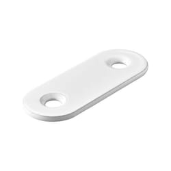 Hettich - Lot de 12 Pattes d'assemblage acier blanc l. 40 mm