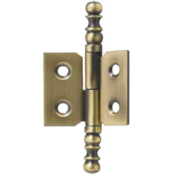 Paumelle Vase Gauche Hettich Acier Laiton Vieilli 50x40mm Blister