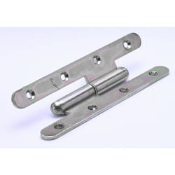 Paumelle inox pour meuble HETTICH, L.140 x l.55 mm