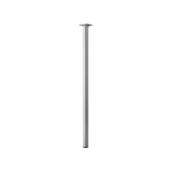 Hettich - Pied De Table Basse Cylindrique Fixe Acier Mat Gris, 70 Cm