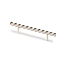 Poignée meuble Hale Acier brossé, aspect acier inoxydable 184mm D.12mm HETTICH