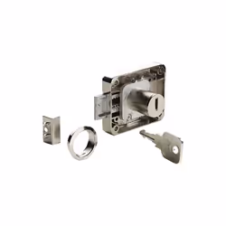 Serrure Cylindre 18Mm Meuble Axe 15-40Mm Acier Nickelé - (Marque inconnue) Cette serrure cylindrique de haute qualité est idé ...