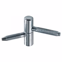 Lot de 2 fiches à visser HETTICH, acier zingué, H.34 x l.10 mm