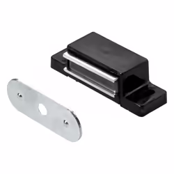 Lot de 4 loqueteaux magnétiques plastique HETTICH, L.14.5 x l.45.3 mm
