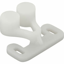Hettich - Lot de 2 loqueteaux à pression plastique L.25 x l.31 mm